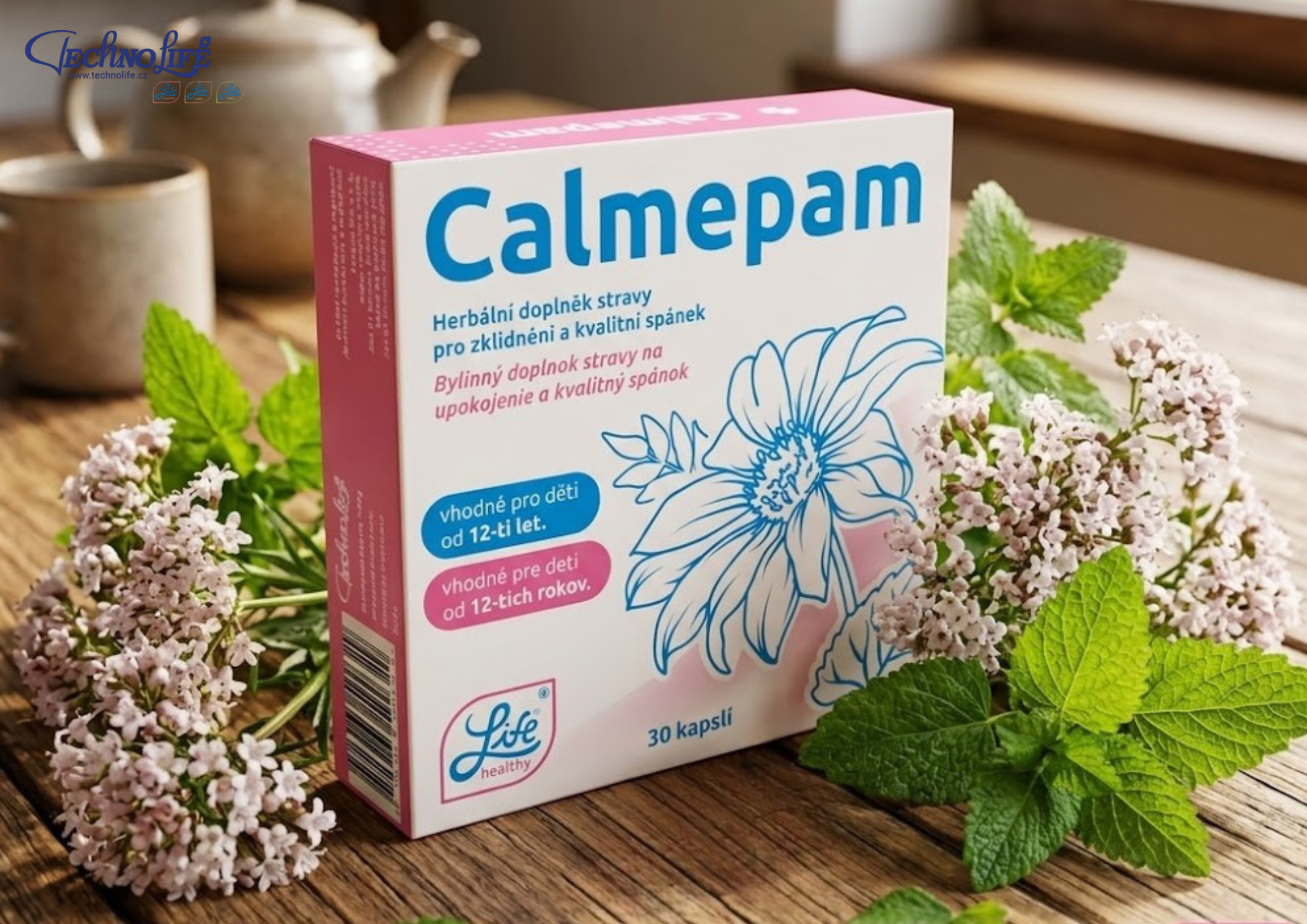 Calmepam: Doplněk s kozlíkem, meduňkou a chmelem